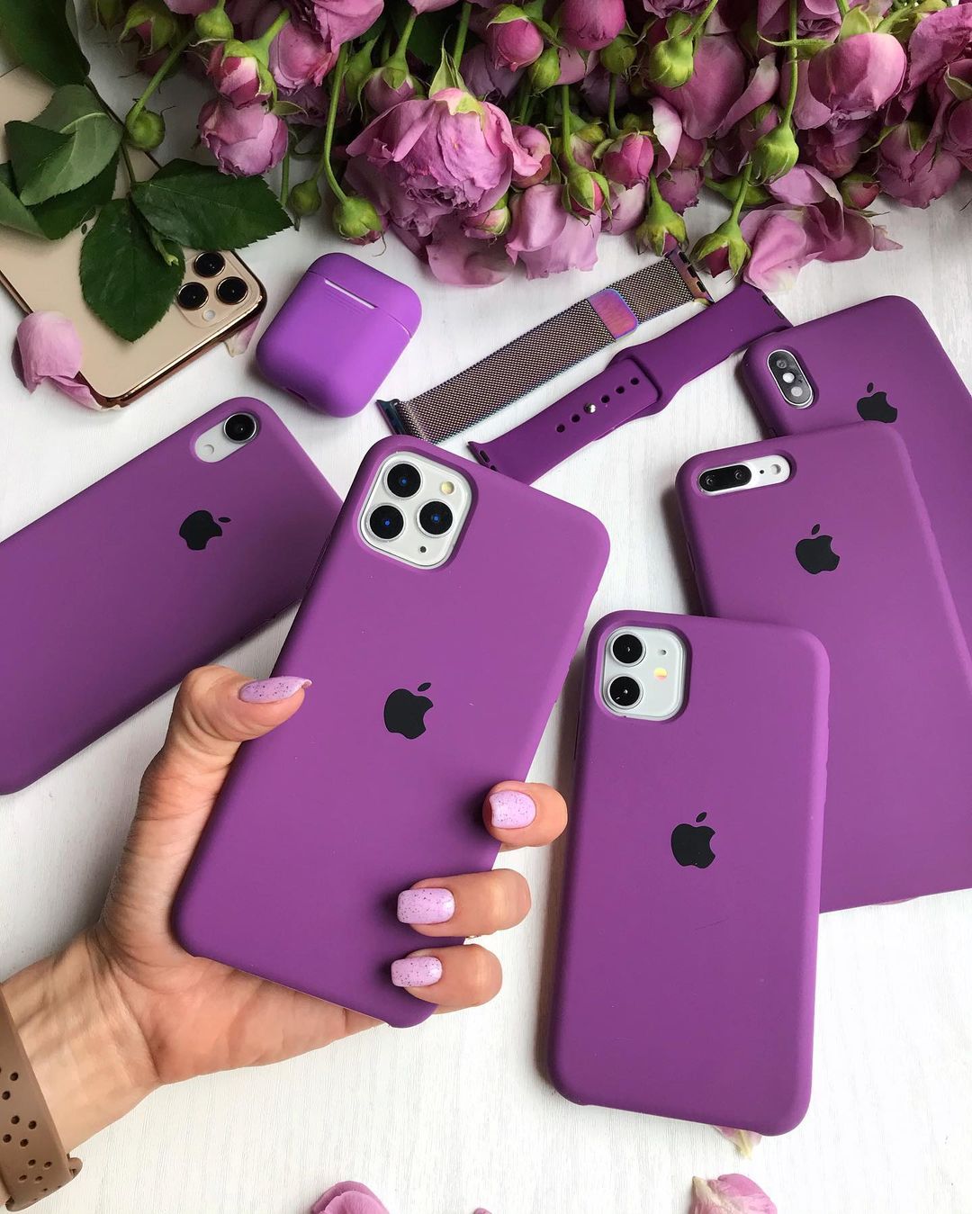 iPhone Silicone Case (Eggplant)