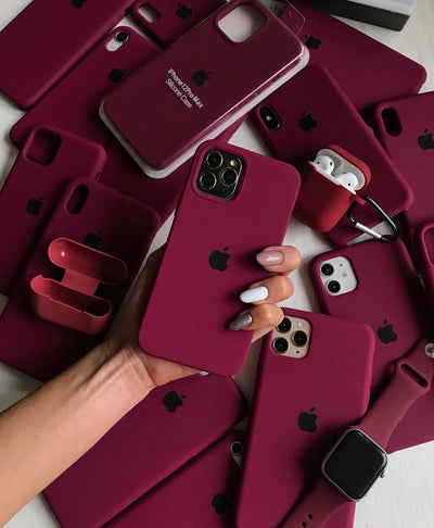iPhone Silicone Case (Violet Cherry)