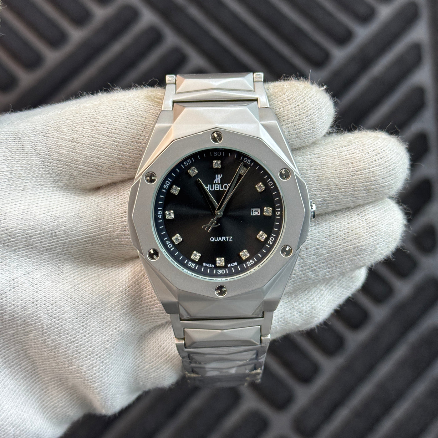 Hublot Classic Fusion Silver with Black Dial