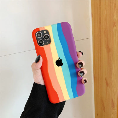iPhone Silicone Case (Rainbow)