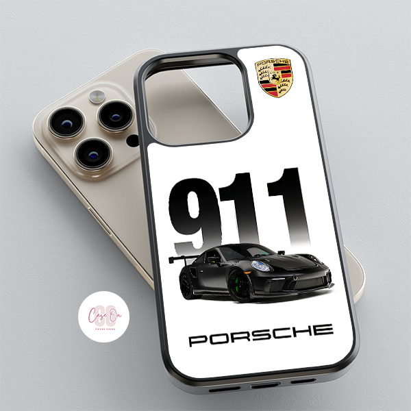 Porsche 911 Black-White Phone Case