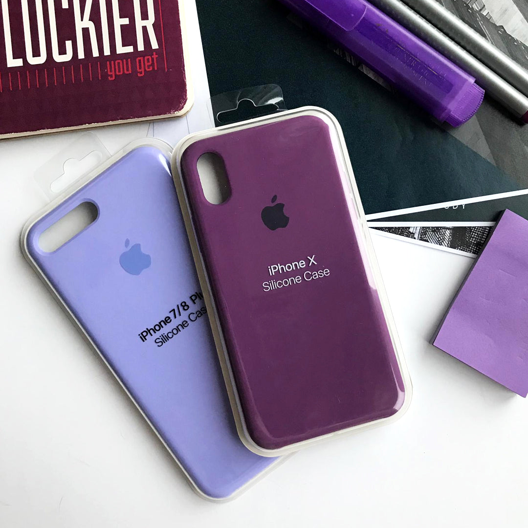 iPhone Silicone Case (Eggplant)