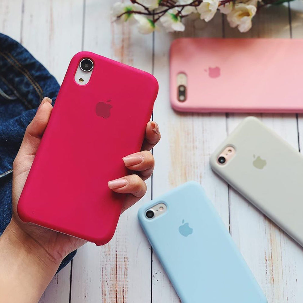 iPhone Silicone Case (Rose Red)