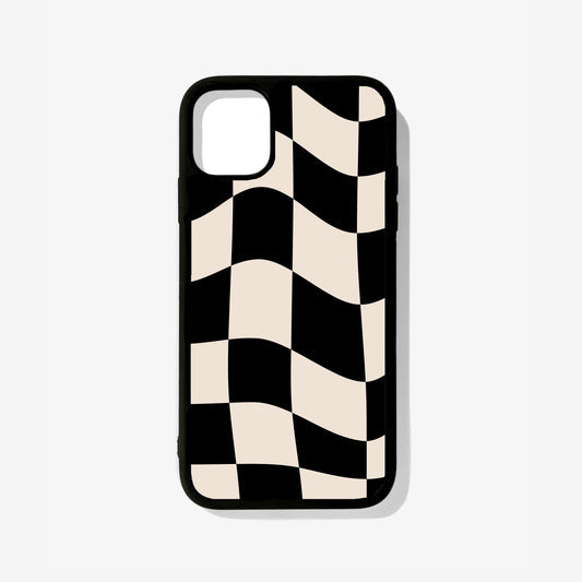 All Models Beige Checkered Glossy Case