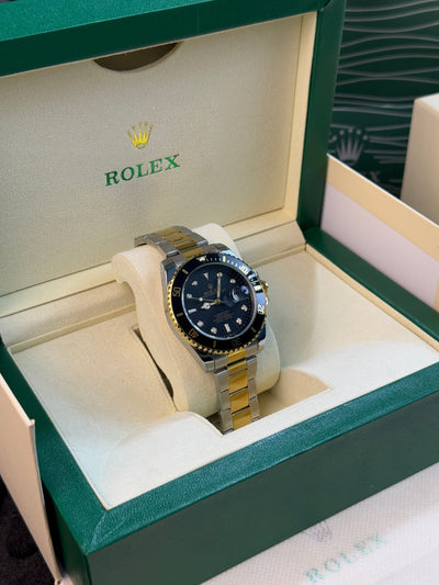 Rolex Submariner Date Two Tone Black