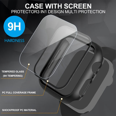 Ultra-Thin Hard PC Case with Screen Protector for Apple Watch