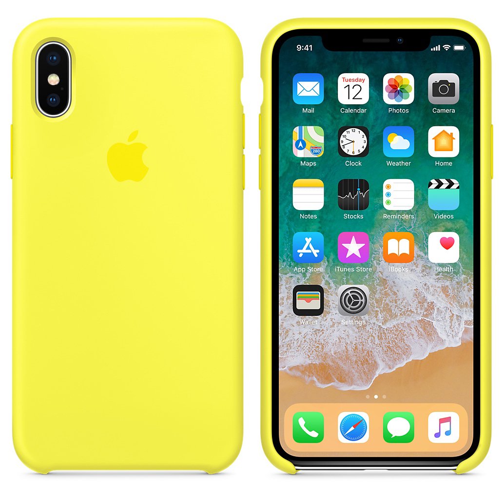 iPhone Silicone Case (Flash Yellow)