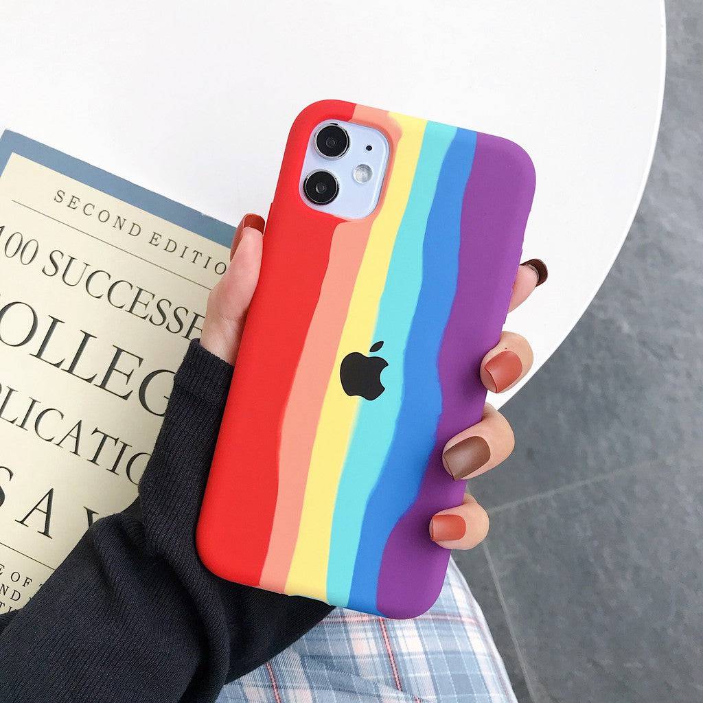iPhone Silicone Case (Rainbow)
