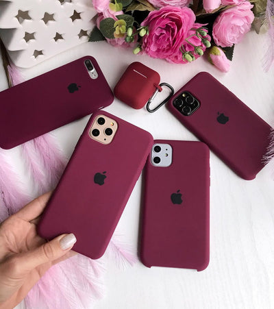 iPhone Silicone Case (Violet Cherry)