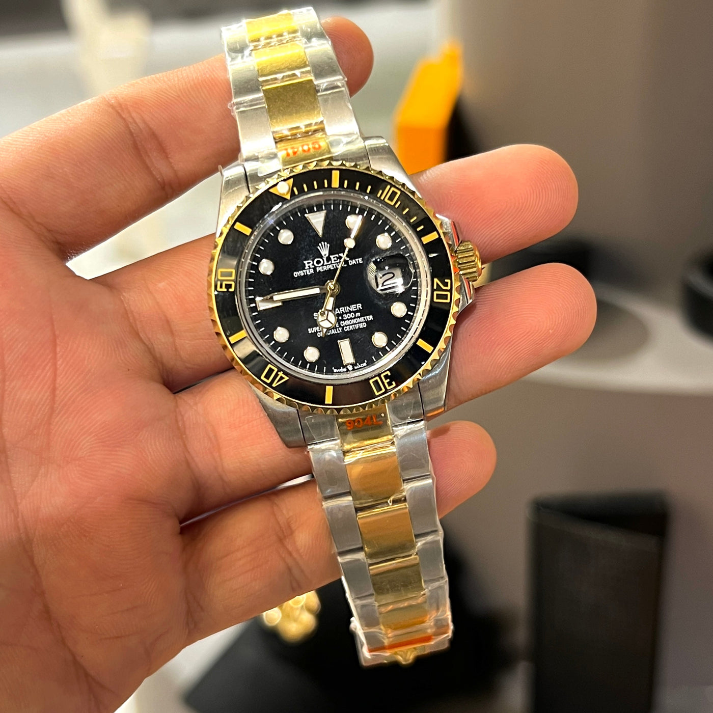 ROLX MASTER PLUS WATCH TWO TONE AUTOMATIC