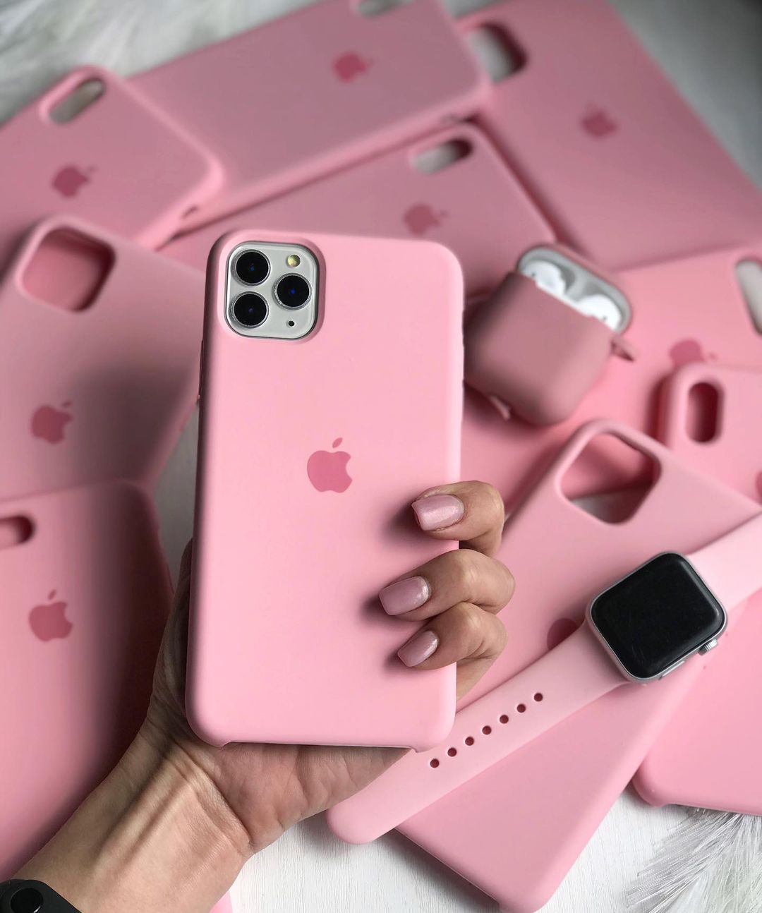 iPhone Silicone Case (Candy Pink)