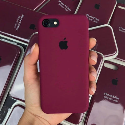 iPhone Silicone Case (Violet Cherry)