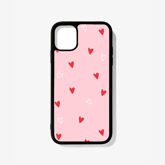 All Models Cute Hearts Glossy Case
