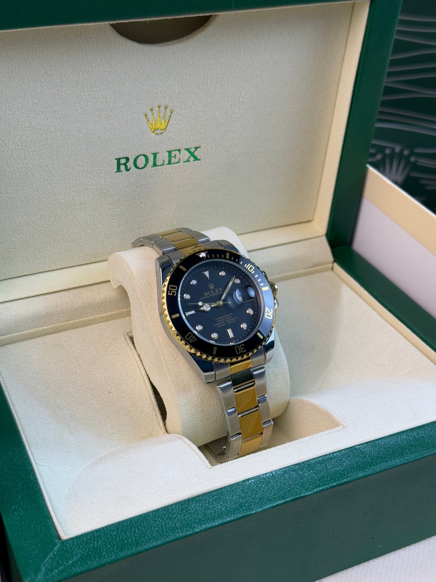 Rolex Submariner Date Two Tone Black