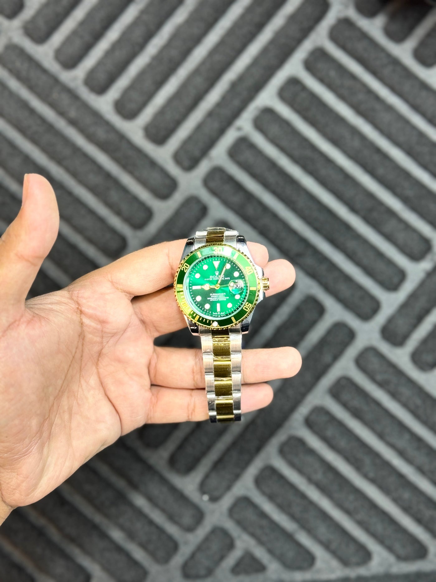 Rolex Submariner Date two tone Green