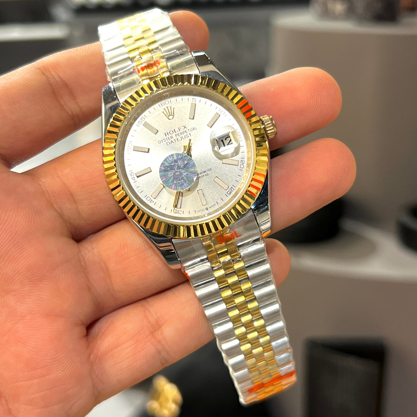 ROLX MASTER PLUS WATCH TWO TONE AUTOMATIC