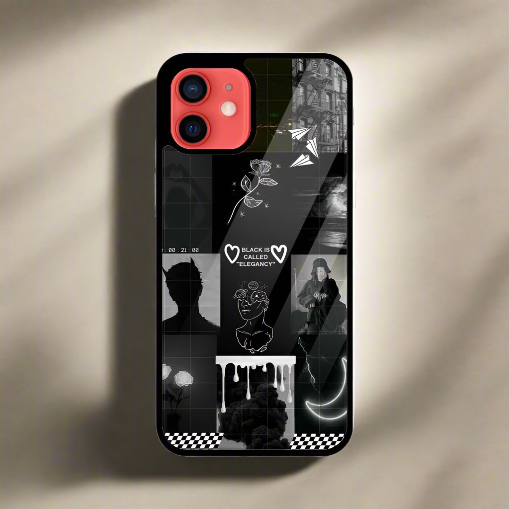 Dark elegance (Phone glass case)