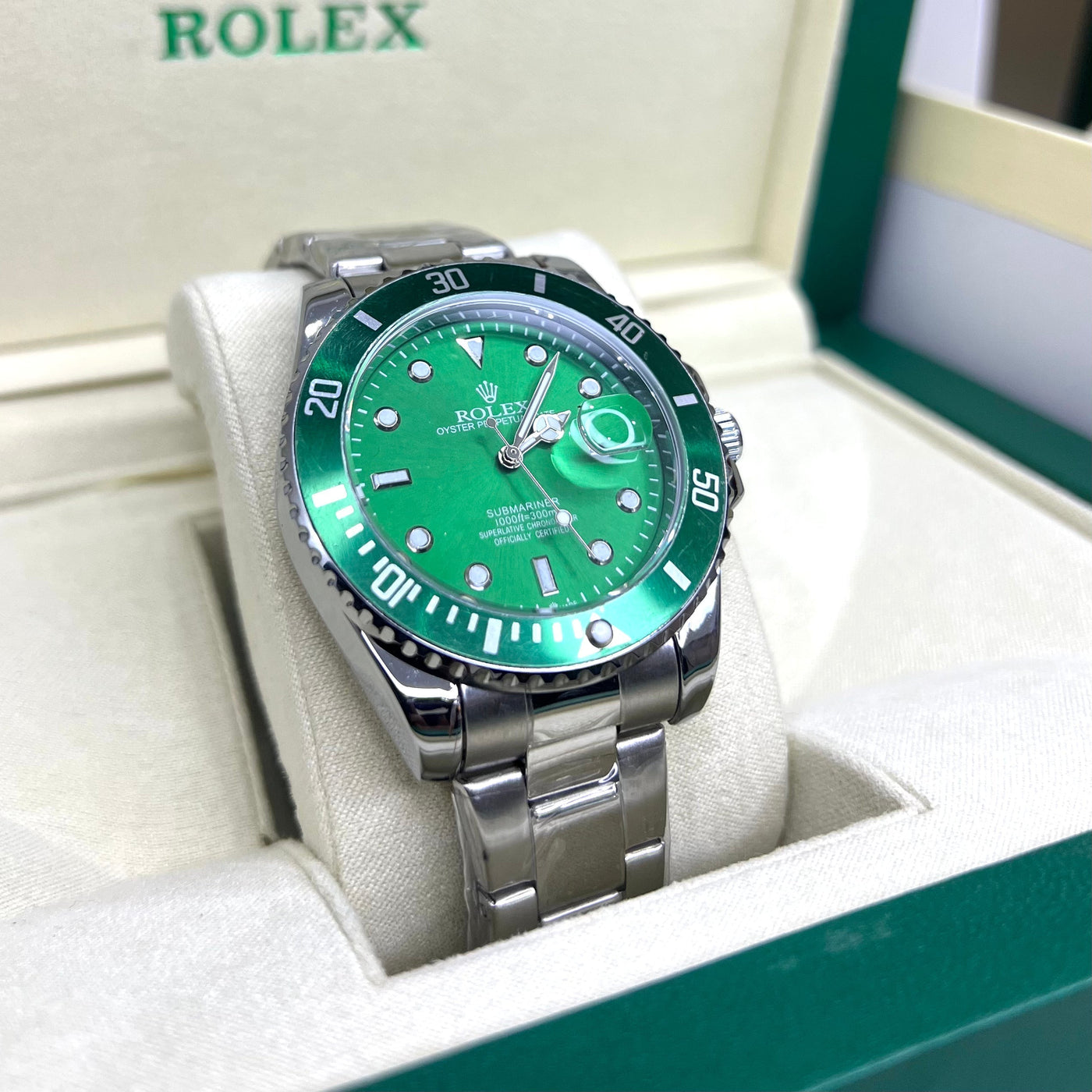 Rolex Submariner Date Silver Green