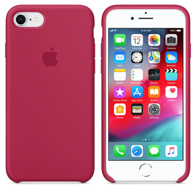iPhone Silicone Case (Rose Red)