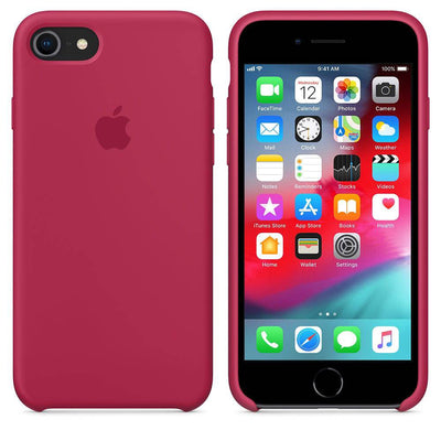 iPhone Silicone Case (Rose Red)