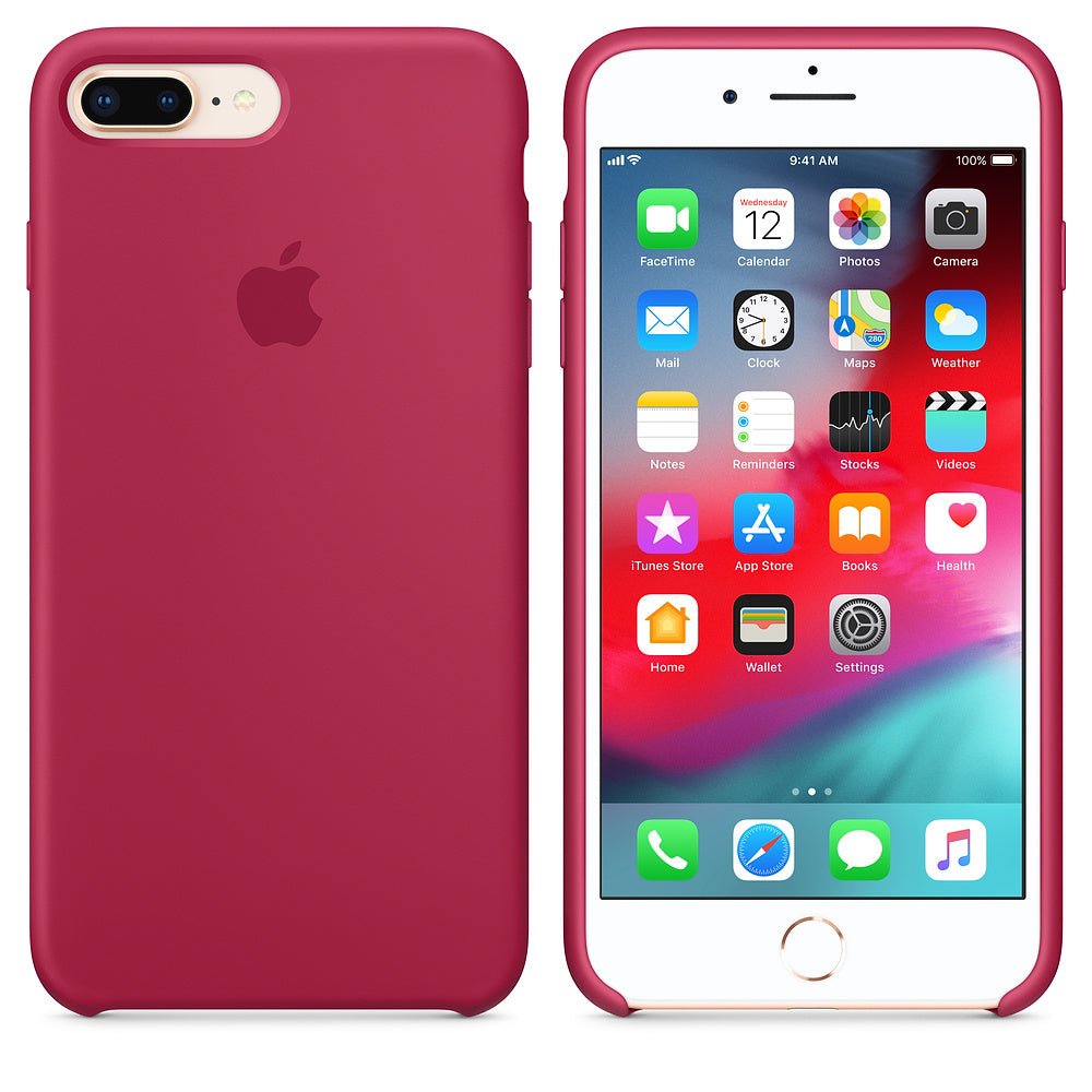 iPhone Silicone Case (Rose Red)