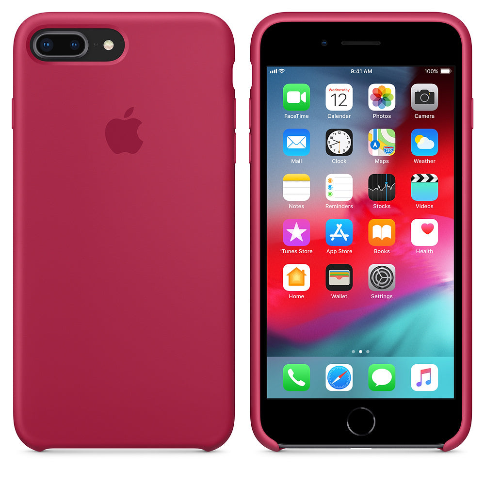 iPhone Silicone Case (Rose Red)