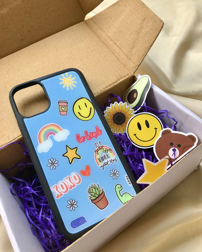All Models Cute Stickers Glossy Case