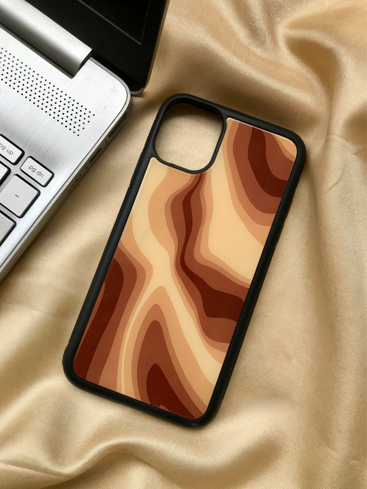 All Models Brown Swirl Glossy Case