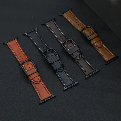Leather strap For Apple watch band