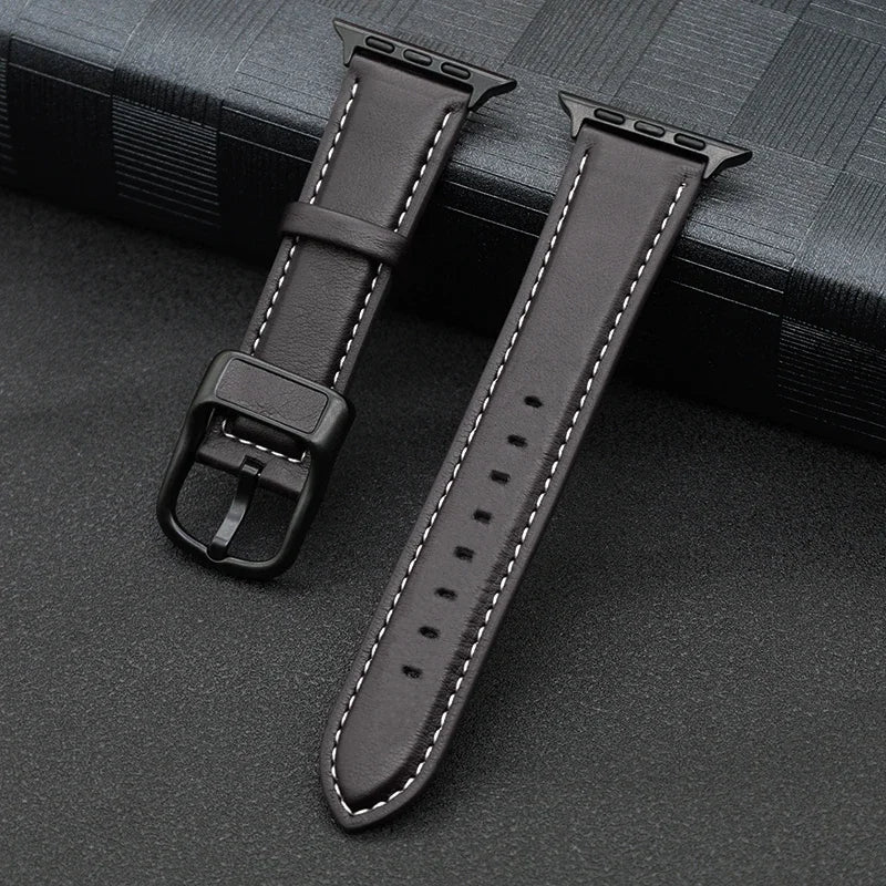 Leather strap For Apple watch band