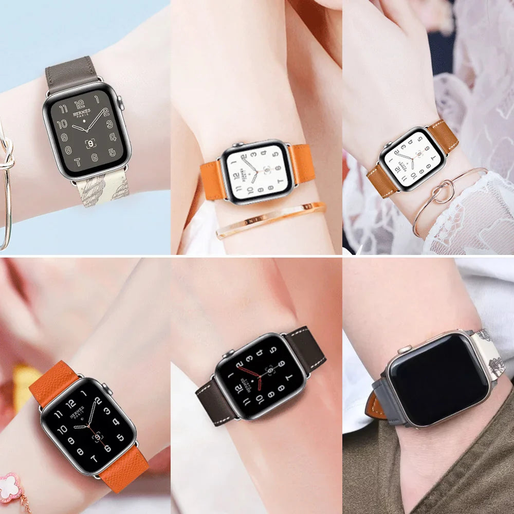 Leather Watch Straps for Apple Watch band