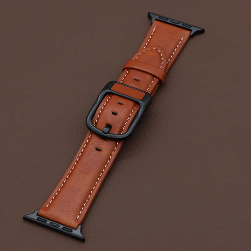 Leather strap For Apple watch band