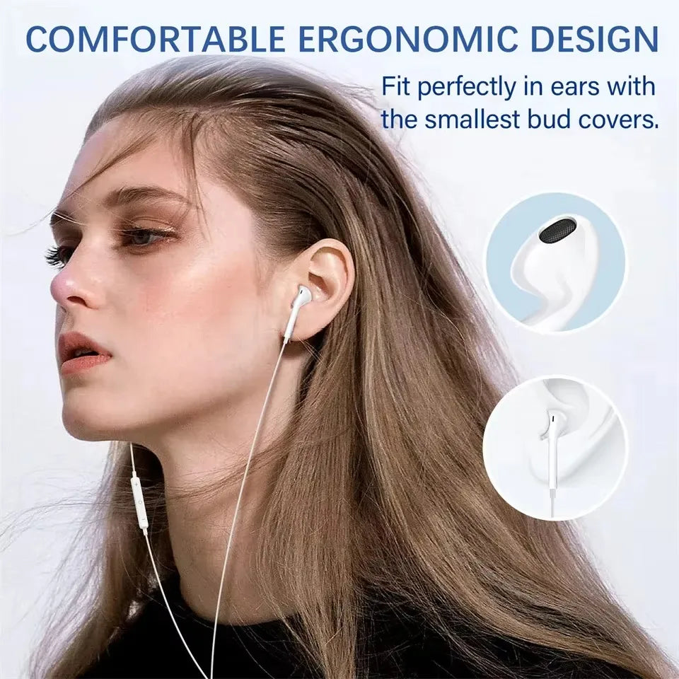 Luxury Wired Lightning Earphones For Apple iPhone