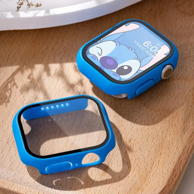 Tempered Glass+Cover For Apple watch Case