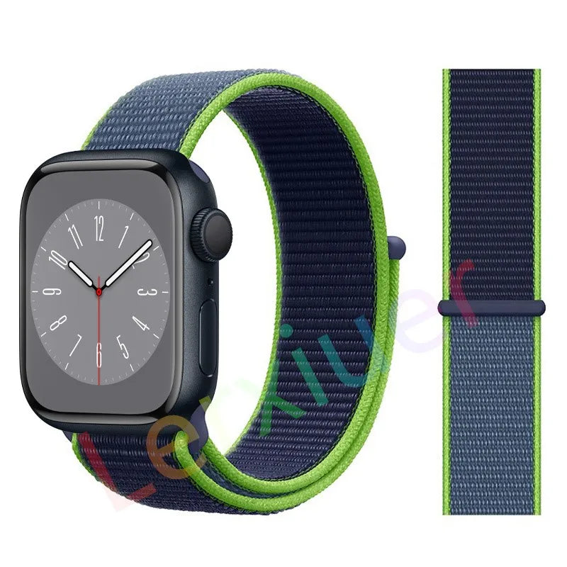 Slim leather strap for Apple Watch band