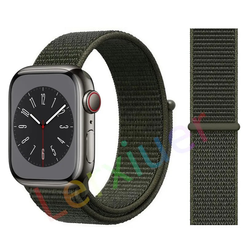 Slim leather strap for Apple Watch band