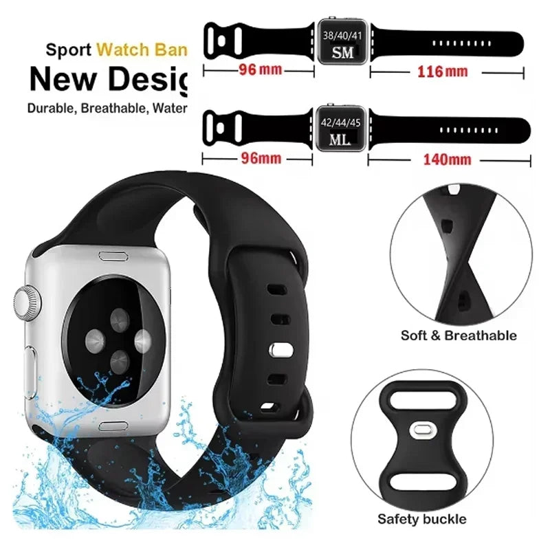 Silicone Band For Apple Watch strap