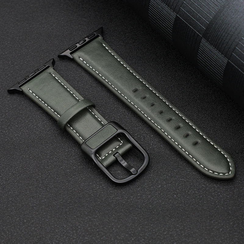 Leather strap For Apple watch band