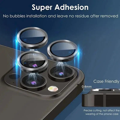 3pcs Glitter Camera Lens Protector Cover for Apple iPhone 16 15 14 Pro Max 16 Plus 13 mini Tempered Glass Protection Accessories