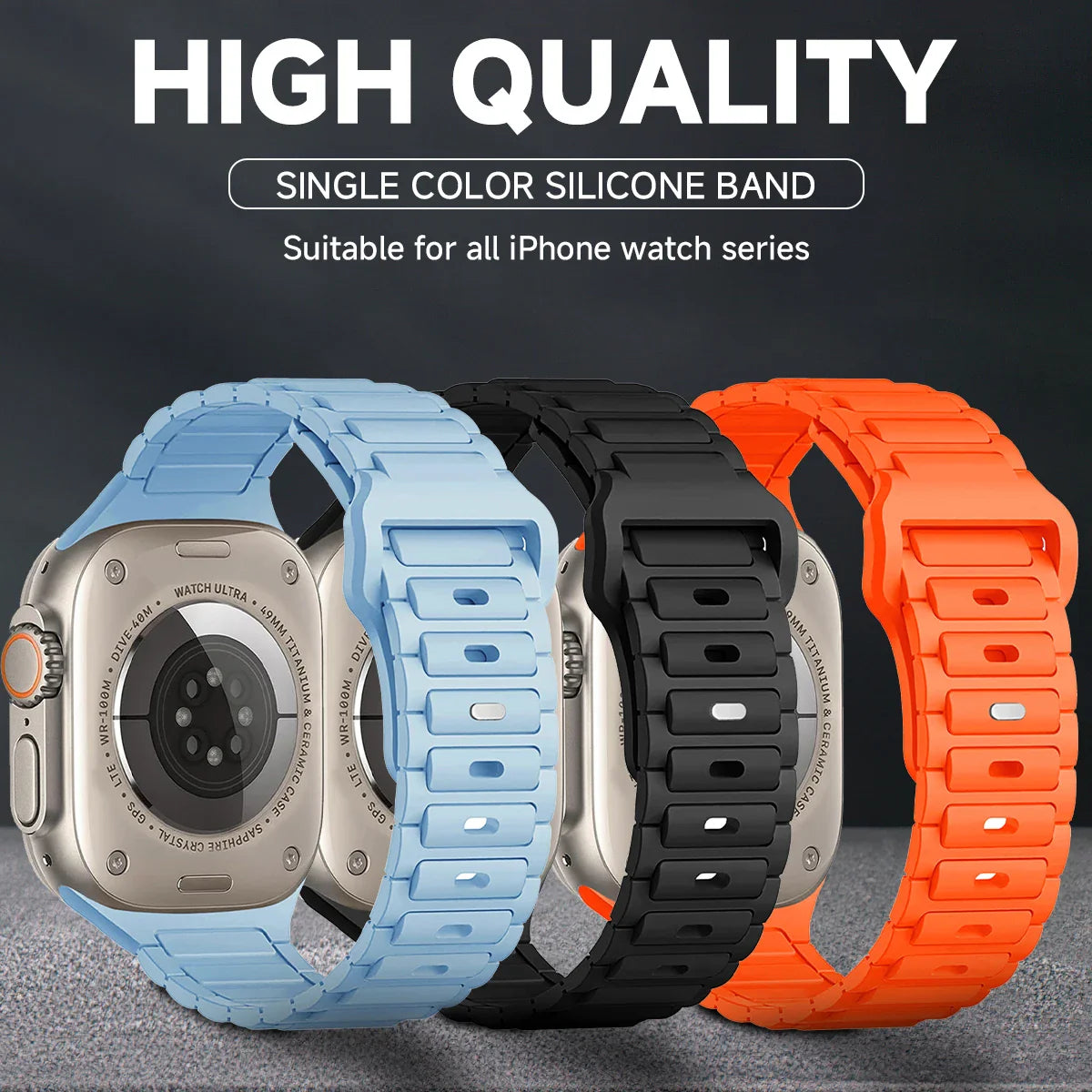 Silicone Strap for Apple Watch Band