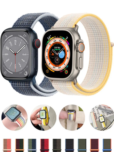 Slim leather strap for Apple Watch band