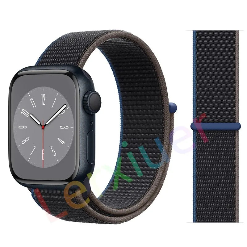 Slim leather strap for Apple Watch band