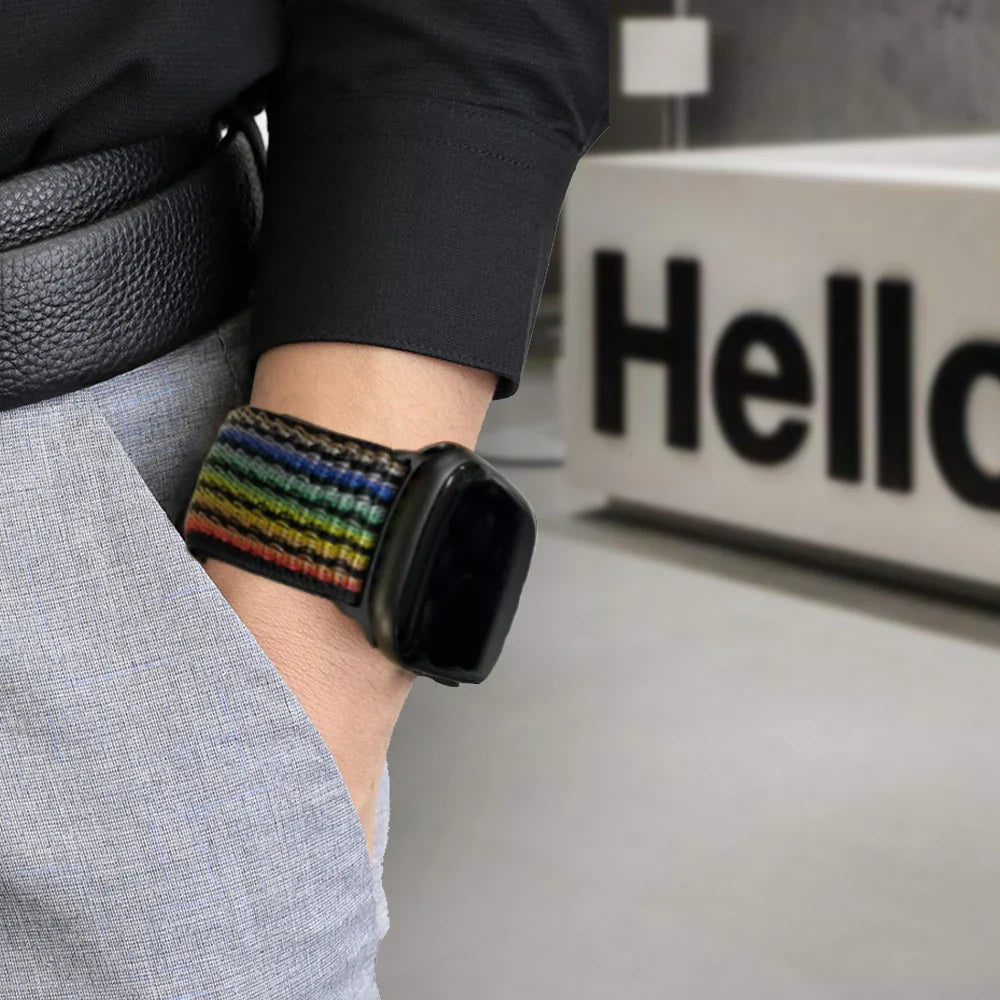Nylon loop Correa For Apple Watch Band