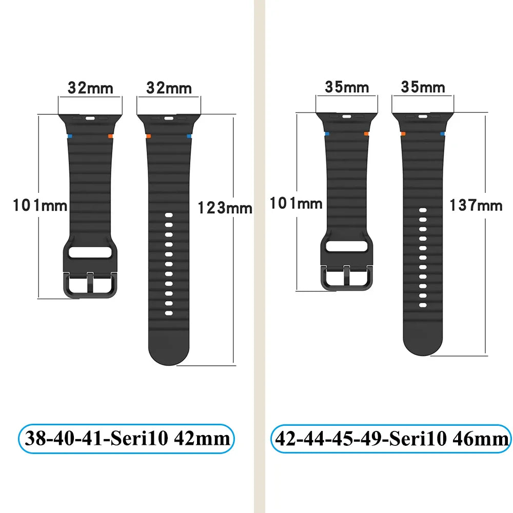 Silicone Strap for Apple watch straps
