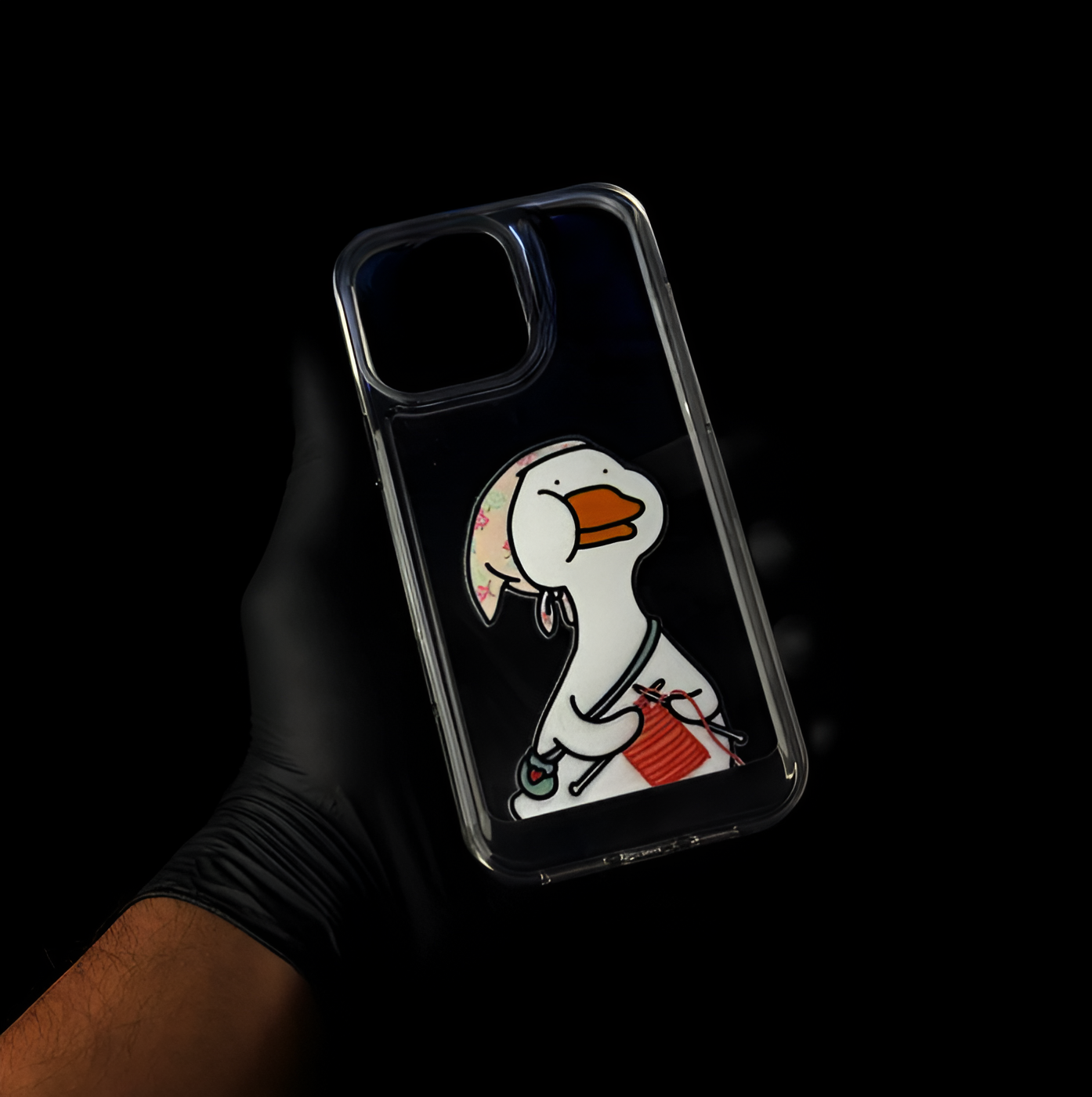 Anime Duck Clear Acrylic Case