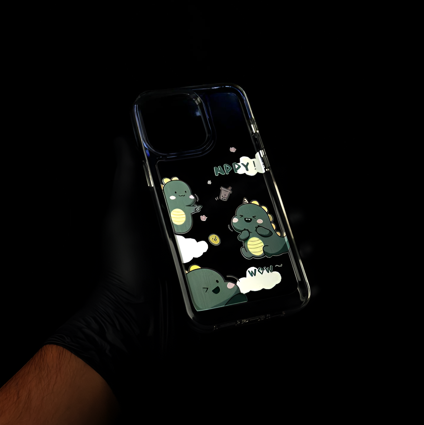 Little Dino Clear Acrylic Case
