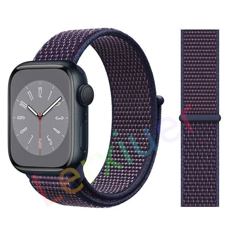 Slim leather strap for Apple Watch band