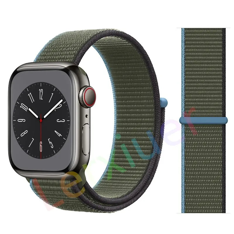 Slim leather strap for Apple Watch band