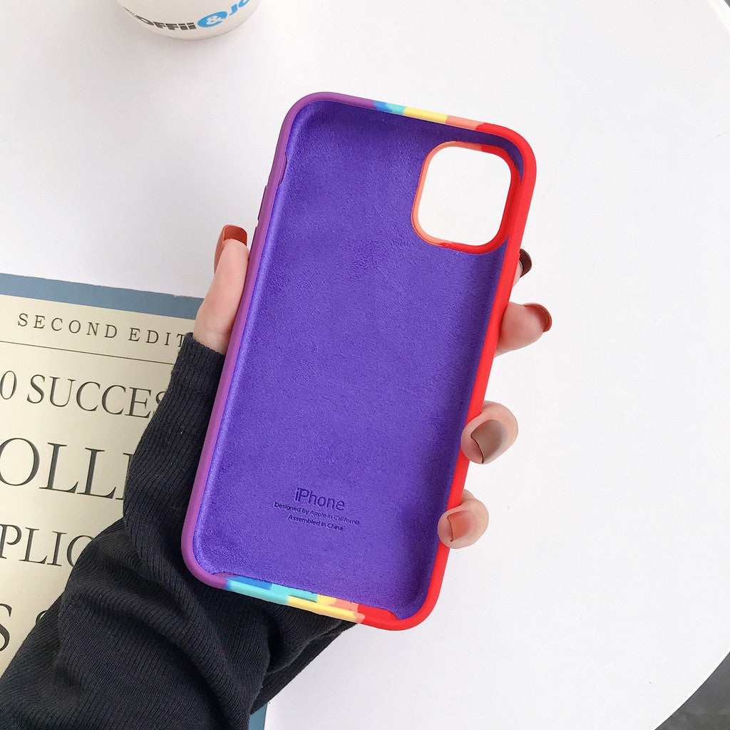 iPhone Silicone Case (Rainbow)