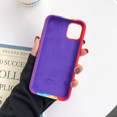 iPhone Silicone Case (Rainbow)